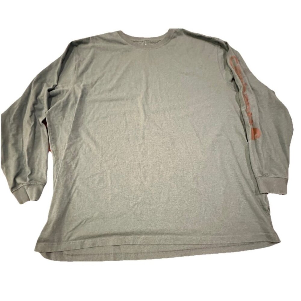 Men's Carhartt K231 Long Sleeve Workwear Crewneck T-Shirt 3XL Seafoam